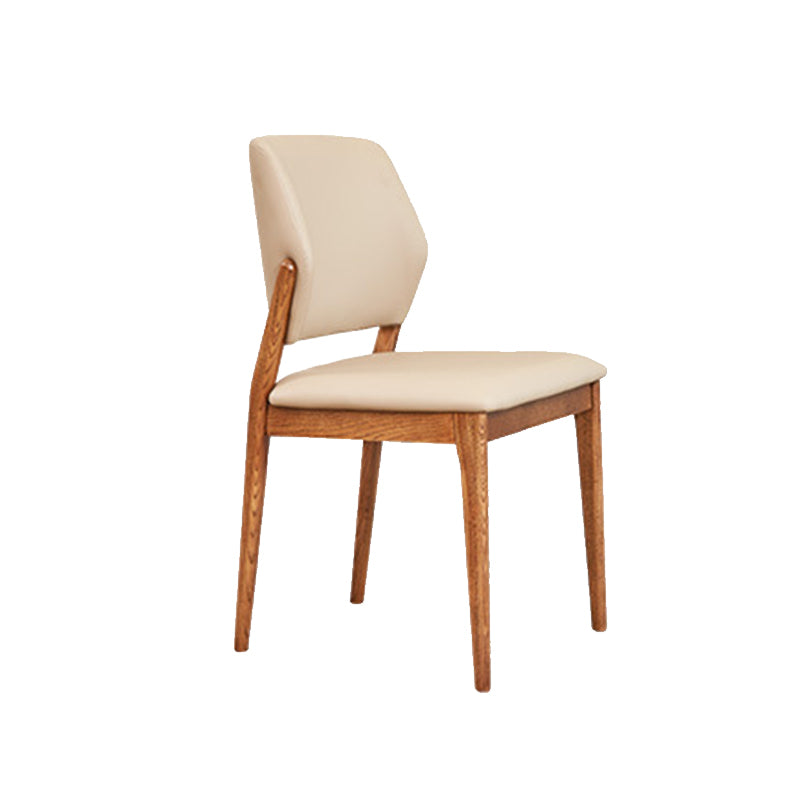 ホームキッチンダイニングサイドチェアソリッドウッドレッグオープンバックチェア