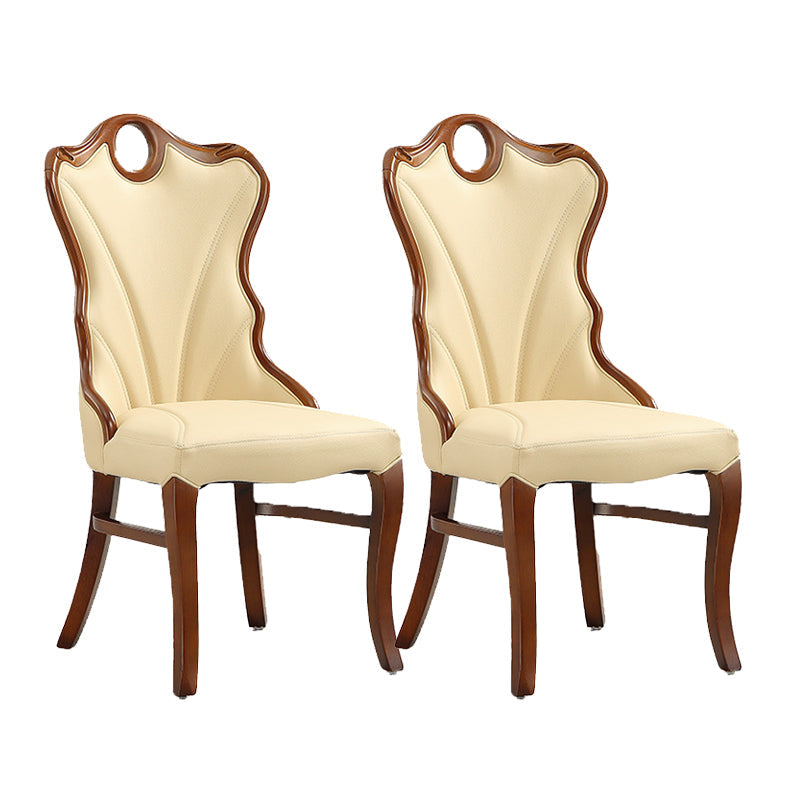 Upholstered Armless Dining Chairs Contemporary Kitchen Side Chair 2 Piece Set Clearhalo 'Dining Chairs' 'Dining Tables & Seating' 'dining_chair' 'furn' 'furn_dining_chair' 'Furniture' 'Kitchen & Dining Furniture' 6389837