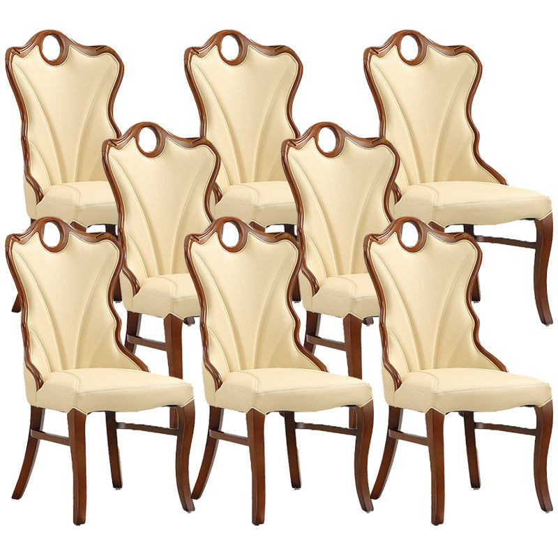 Upholstered Armless Dining Chairs Contemporary Kitchen Side Chair 8 Piece Set Clearhalo 'Dining Chairs' 'Dining Tables & Seating' 'dining_chair' 'furn' 'furn_dining_chair' 'Furniture' 'Kitchen & Dining Furniture' 6389842