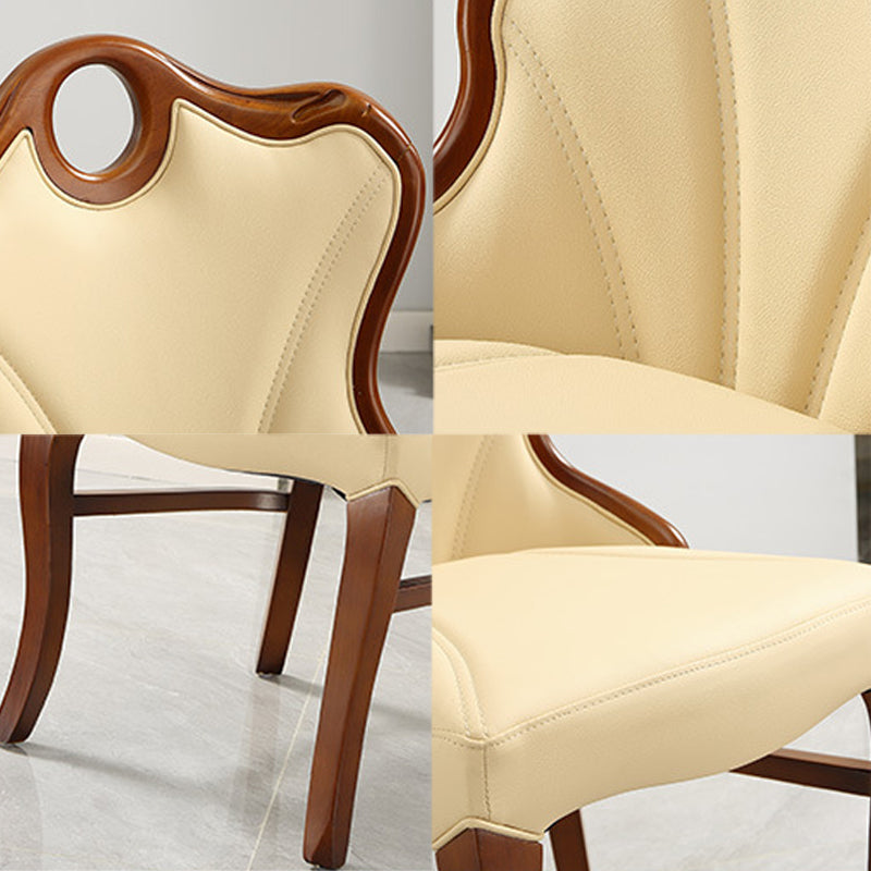 Upholstered Armless Dining Chairs Contemporary Kitchen Side Chair Clearhalo 'Dining Chairs' 'Dining Tables & Seating' 'dining_chair' 'furn' 'furn_dining_chair' 'Furniture' 'Kitchen & Dining Furniture' 6389845