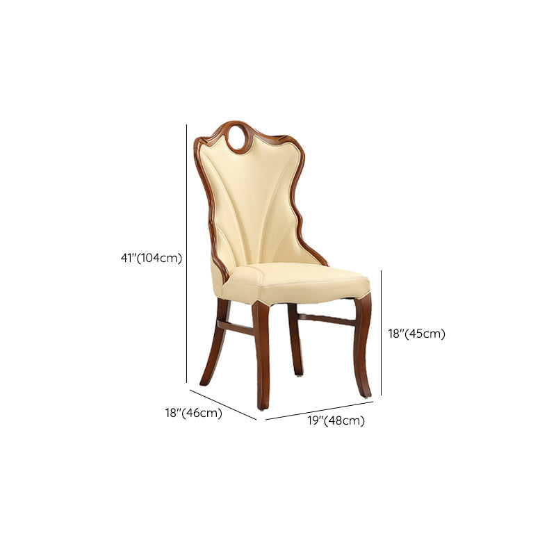 Upholstered Armless Dining Chairs Contemporary Kitchen Side Chair Clearhalo 'Dining Chairs' 'Dining Tables & Seating' 'dining_chair' 'furn' 'furn_dining_chair' 'Furniture' 'Kitchen & Dining Furniture' 6389846