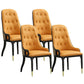 Contemporary Kitchen Dining Side Chair Upholstered Arm Chair Orange 4 Piece Set Clearhalo 'Dining Chairs' 'Dining Tables & Seating' 'dining_chair' 'furn' 'furn_dining_chair' 'Furniture' 'Kitchen & Dining Furniture' 6389849