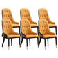 Contemporary Kitchen Dining Side Chair Upholstered Arm Chair Orange 6 Piece Set Clearhalo 'Dining Chairs' 'Dining Tables & Seating' 'dining_chair' 'furn' 'furn_dining_chair' 'Furniture' 'Kitchen & Dining Furniture' 6389851