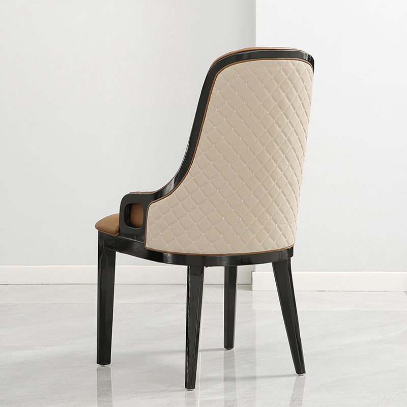 Contemporary Kitchen Dining Side Chair Upholstered Arm Chair Clearhalo 'Dining Chairs' 'Dining Tables & Seating' 'dining_chair' 'furn' 'furn_dining_chair' 'Furniture' 'Kitchen & Dining Furniture' 6389852