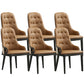 Contemporary Kitchen Dining Side Chair Upholstered Arm Chair Brown 6 Piece Set Clearhalo 'Dining Chairs' 'Dining Tables & Seating' 'dining_chair' 'furn' 'furn_dining_chair' 'Furniture' 'Kitchen & Dining Furniture' 6389858