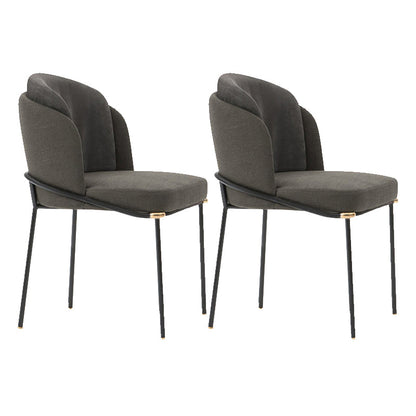 Glam Style Parsons Side Chair Indoor Dining Chair for Home Use