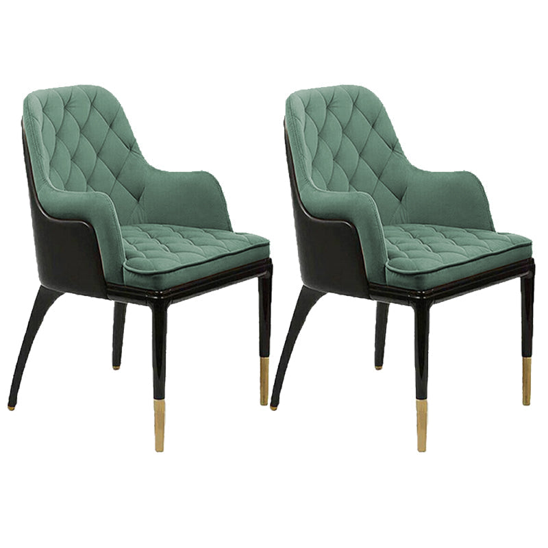 Silla de parsons de estilo moderno en casa con patas de madera maciza silla de comedor