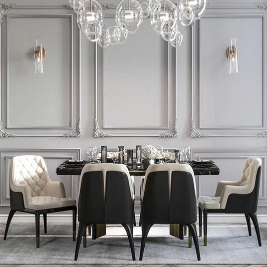 Modern Style Parsons Chair Home Solid Wood Legs Dining Arm Chair