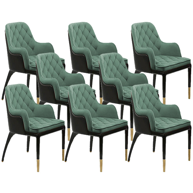 Silla de parsons de estilo moderno en casa con patas de madera maciza silla de comedor