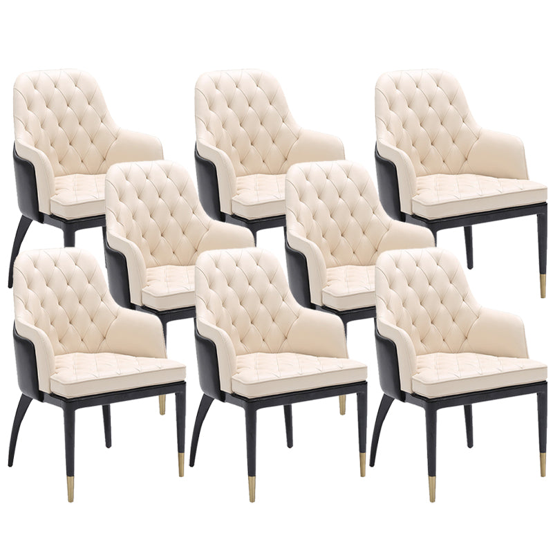 Silla de parsons de estilo moderno en casa con patas de madera maciza silla de comedor