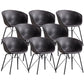Modern Arm Chair Leather Indoor Dining Chair with Metal Frame