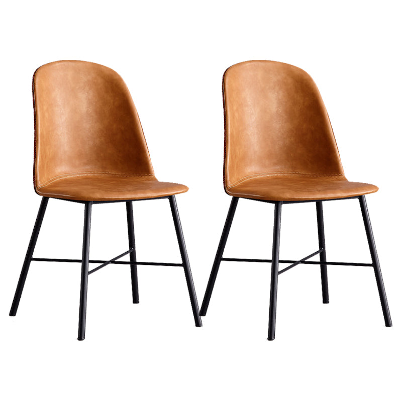 屋内サイドチェアレザーダイニングルーム用モダンなダイニングチェア