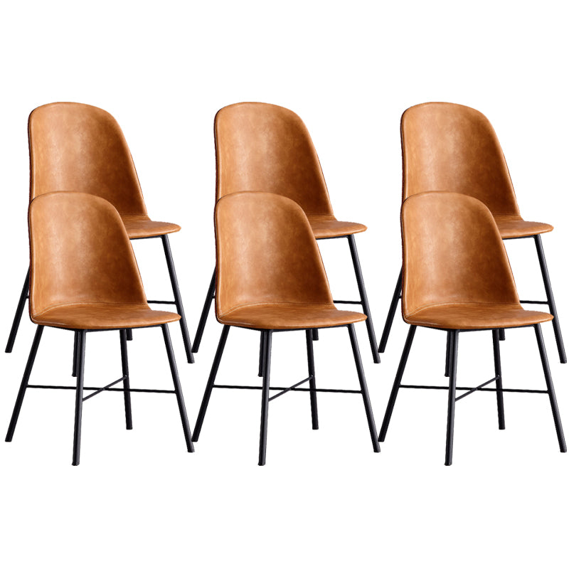 屋内サイドチェアレザーダイニングルーム用モダンなダイニングチェア