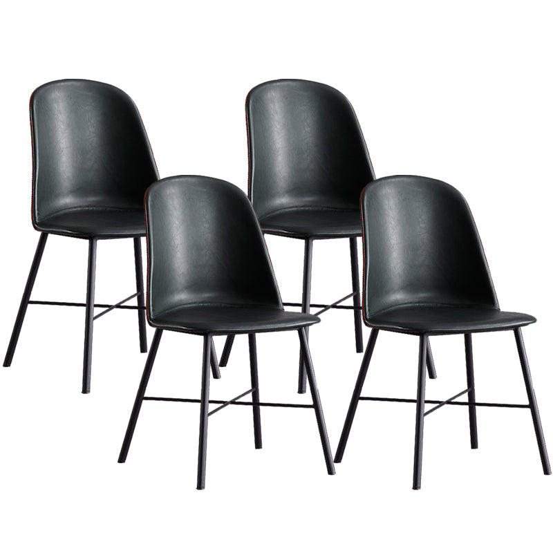 屋内サイドチェアレザーダイニングルーム用モダンなダイニングチェア