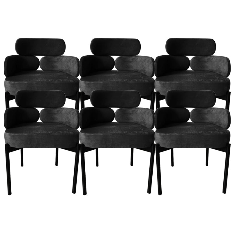 Chaise de salle à manger à bras rembourré à la maison Chaise de salle à manger bas pour intérieur