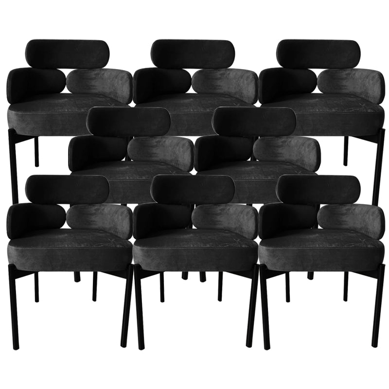 Chaise de salle à manger à bras rembourré à la maison Chaise de salle à manger bas pour intérieur