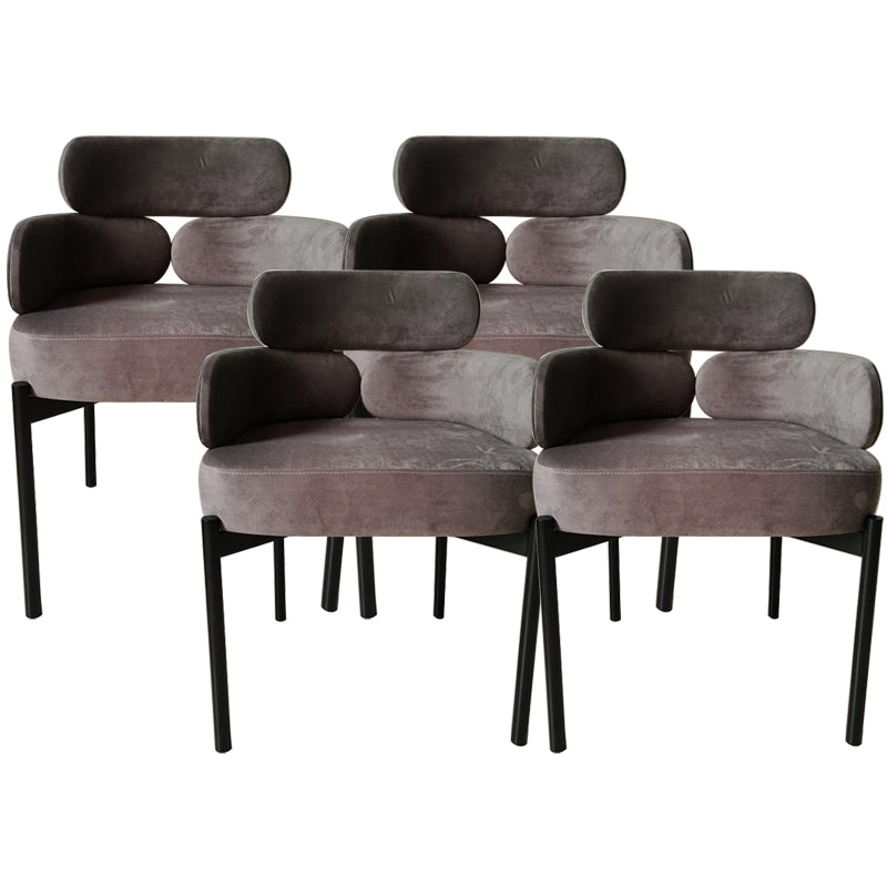 Chaise de salle à manger à bras rembourré à la maison Chaise de salle à manger bas pour intérieur