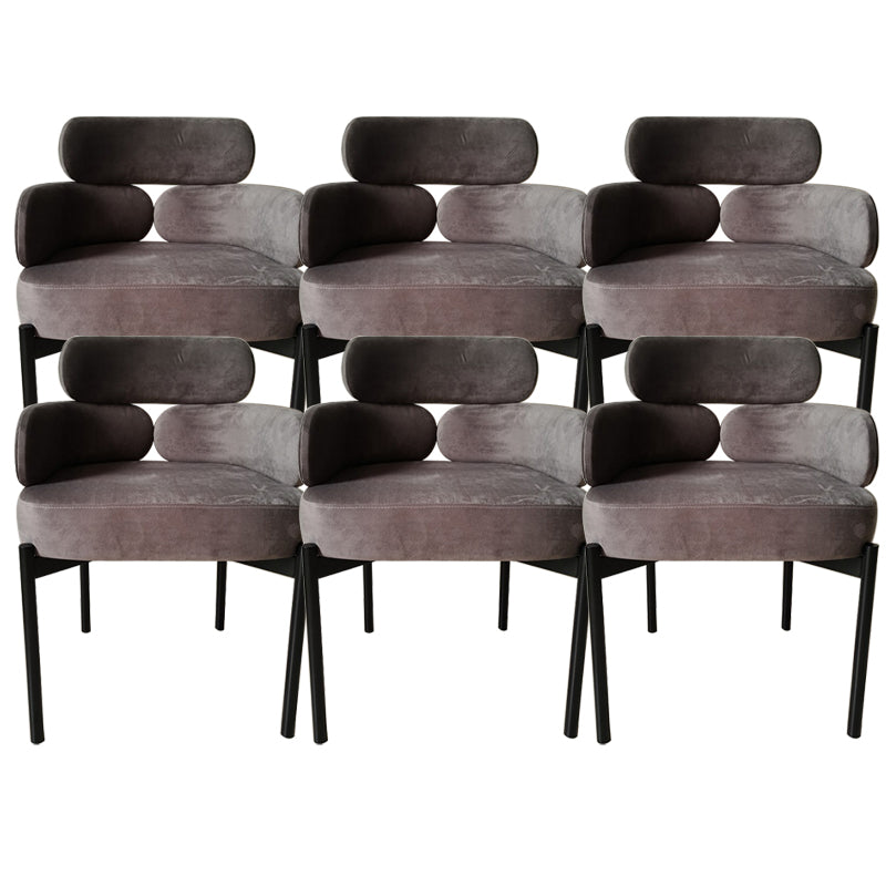 Chaise de salle à manger à bras rembourré à la maison Chaise de salle à manger bas pour intérieur