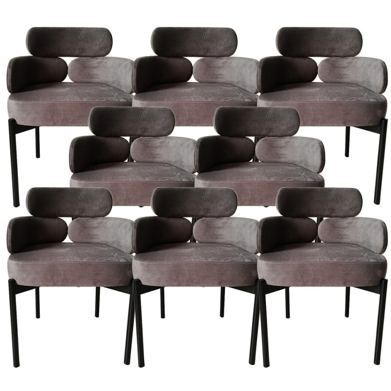 Chaise de salle à manger à bras rembourré à la maison Chaise de salle à manger bas pour intérieur