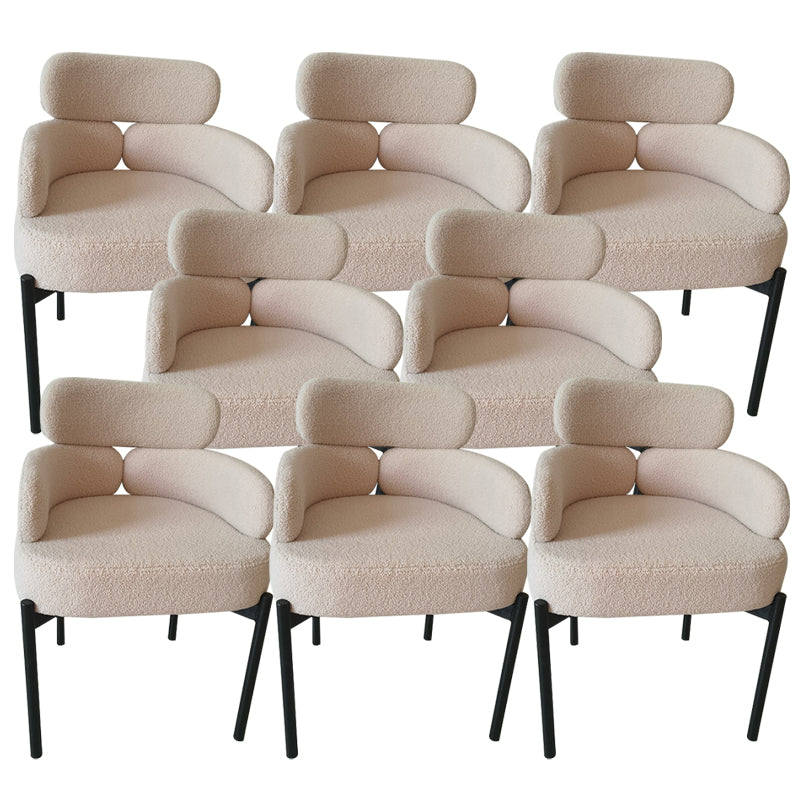 Chaise de salle à manger à bras rembourré à la maison Chaise de salle à manger bas pour intérieur