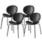 Contemporary Style Side Chair Leather Dining Chair for Dining Room Black 4 Piece Set Clearhalo 'Dining Chairs' 'Dining Tables & Seating' 'dining_chair' 'furn' 'furn_dining_chair' 'Furniture' 'Kitchen & Dining Furniture' 6390098