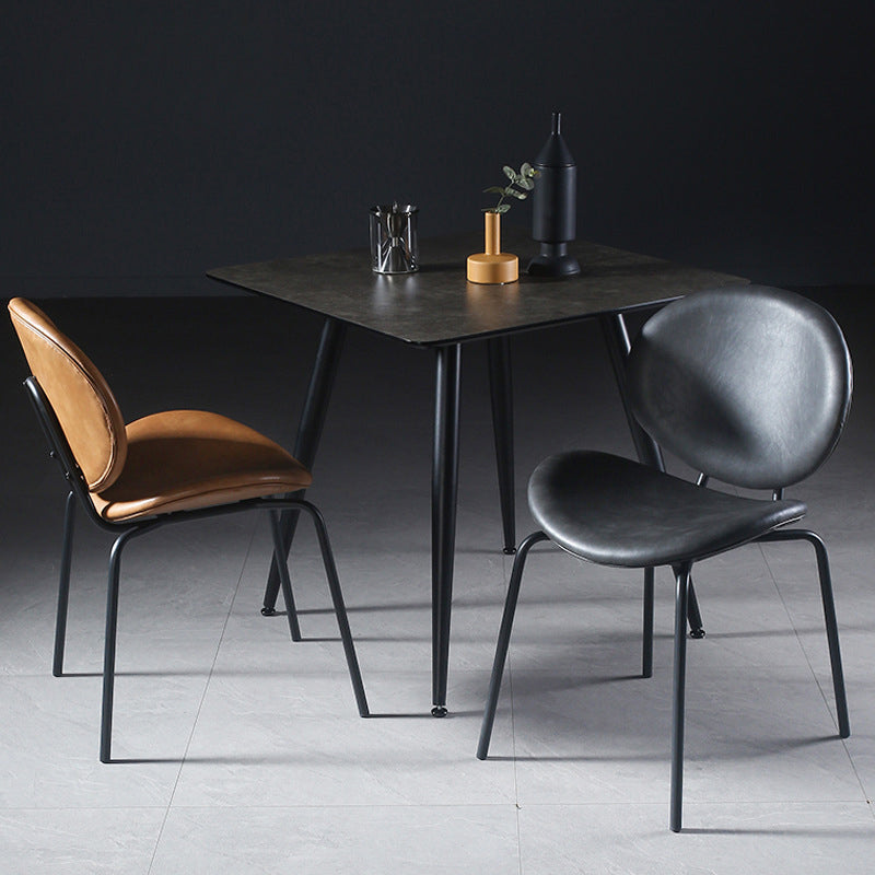Contemporary Style Side Chair Leather Dining Chair for Dining Room Clearhalo 'Dining Chairs' 'Dining Tables & Seating' 'dining_chair' 'furn' 'furn_dining_chair' 'Furniture' 'Kitchen & Dining Furniture' 6390100