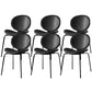 Contemporary Style Side Chair Leather Dining Chair for Dining Room Black 6 Piece Set Clearhalo 'Dining Chairs' 'Dining Tables & Seating' 'dining_chair' 'furn' 'furn_dining_chair' 'Furniture' 'Kitchen & Dining Furniture' 6390101
