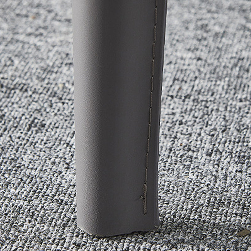 インダストリアルフェイクレザーダイニングチェア屋内外屋の腕のない椅子