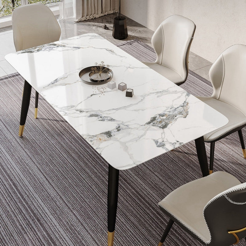 Glam Style Chair Leather Wingback Dining Chair for Kitchen Use Clearhalo 'Dining Chairs' 'Dining Tables & Seating' 'dining_chair' 'furn' 'furn_dining_chair' 'Furniture' 'Kitchen & Dining Furniture' 6390184