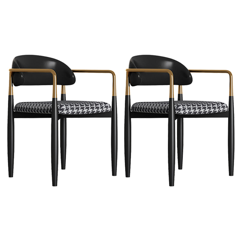 Sedia da pranzo moderno da pranzo in metallo sedia da sala da pranzo aperto