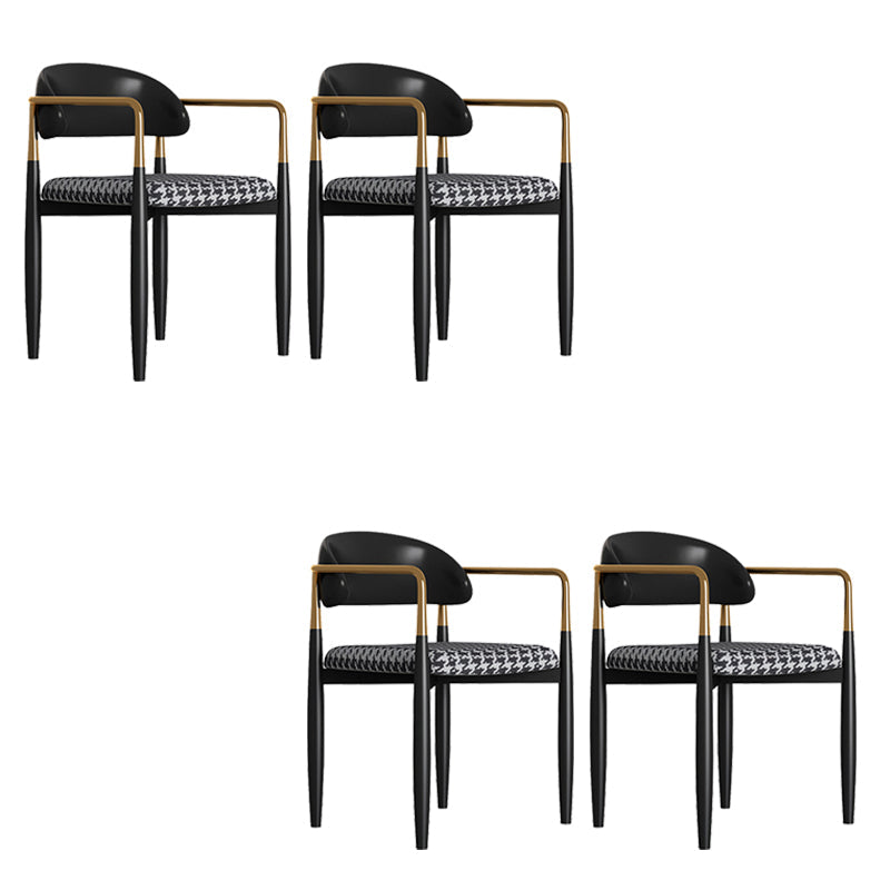 Sedia da pranzo moderno da pranzo in metallo sedia da sala da pranzo aperto