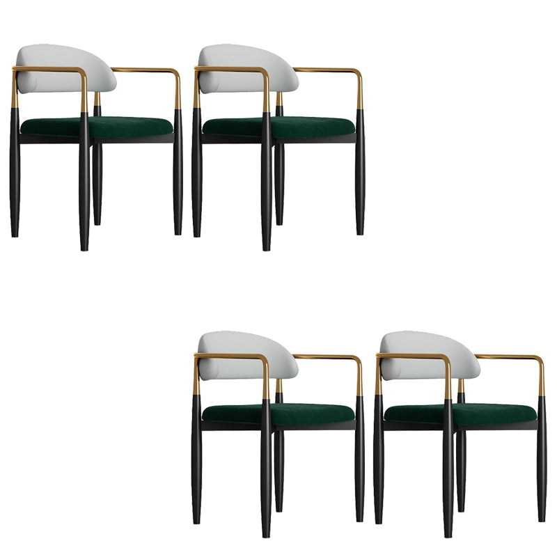 Sedia da pranzo moderno da pranzo in metallo sedia da sala da pranzo aperto