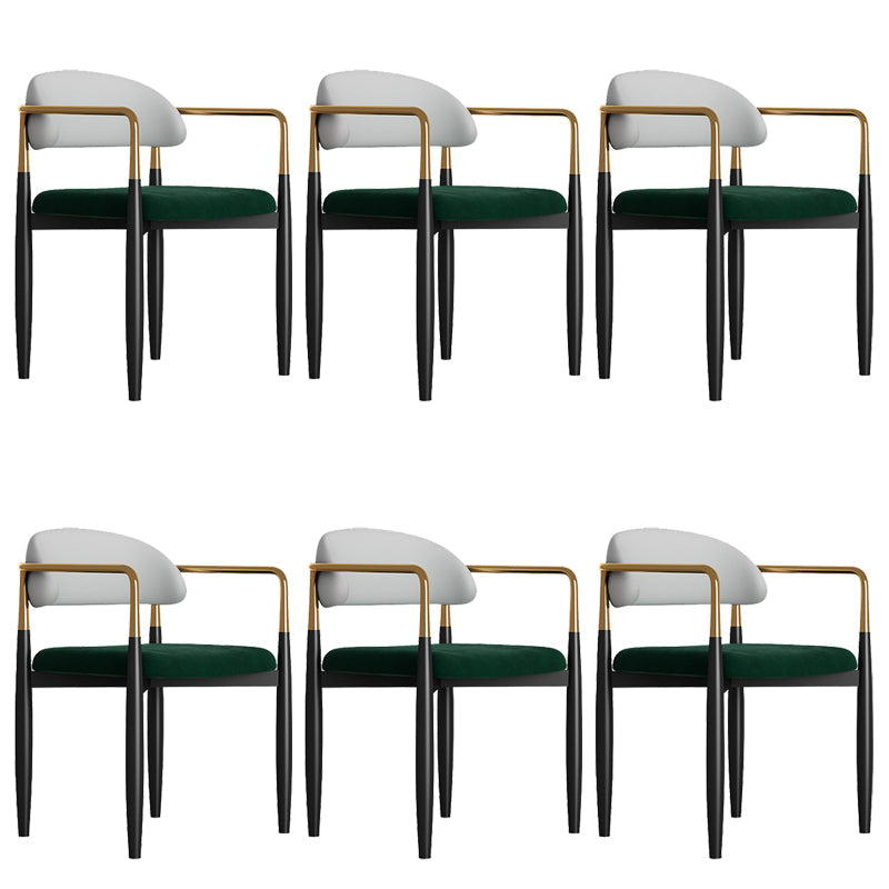 Sedia da pranzo moderno da pranzo in metallo sedia da sala da pranzo aperto