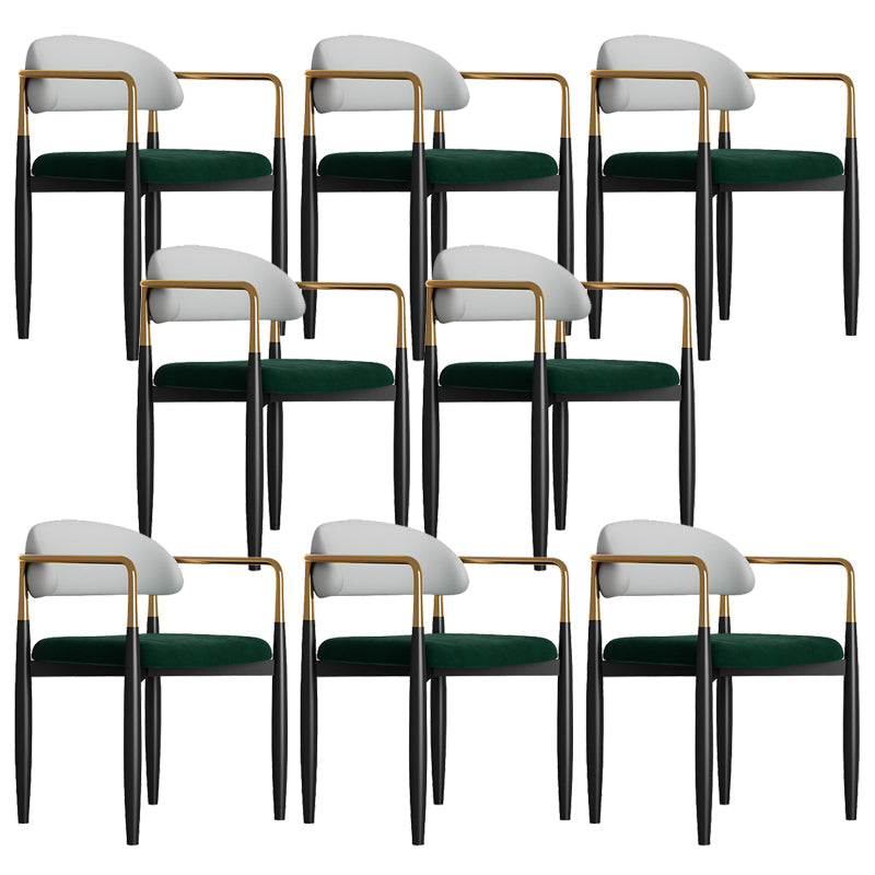 Sedia da pranzo moderno da pranzo in metallo sedia da sala da pranzo aperto