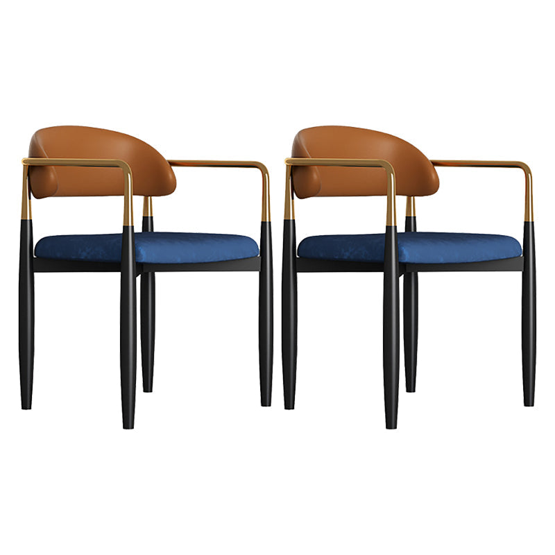 Sedia da pranzo moderno da pranzo in metallo sedia da sala da pranzo aperto