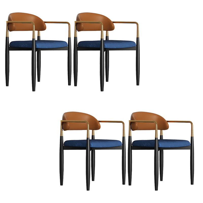 Sedia da pranzo moderno da pranzo in metallo sedia da sala da pranzo aperto