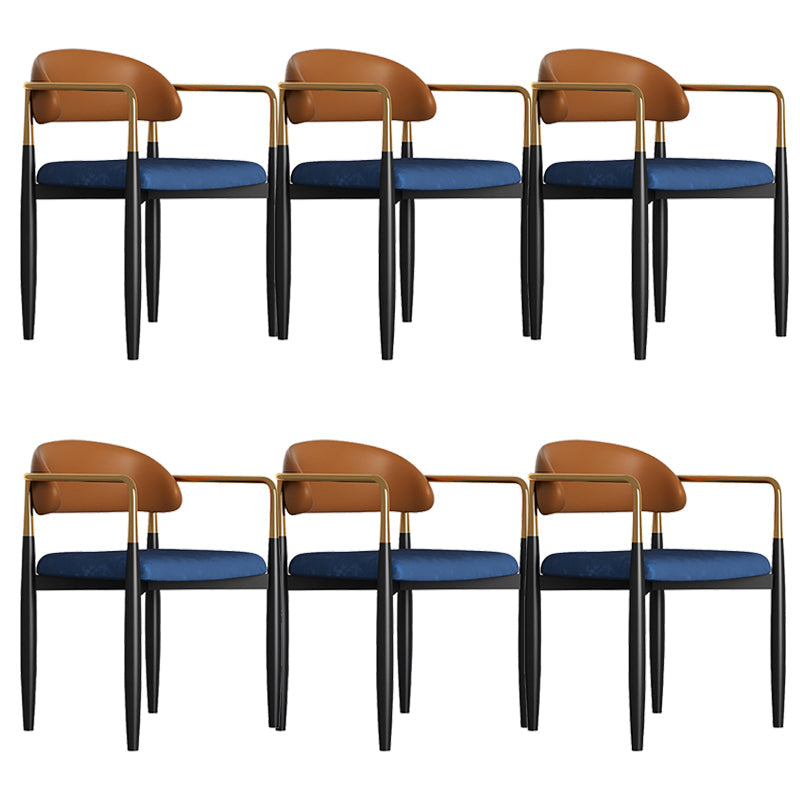 Sedia da pranzo moderno da pranzo in metallo sedia da sala da pranzo aperto