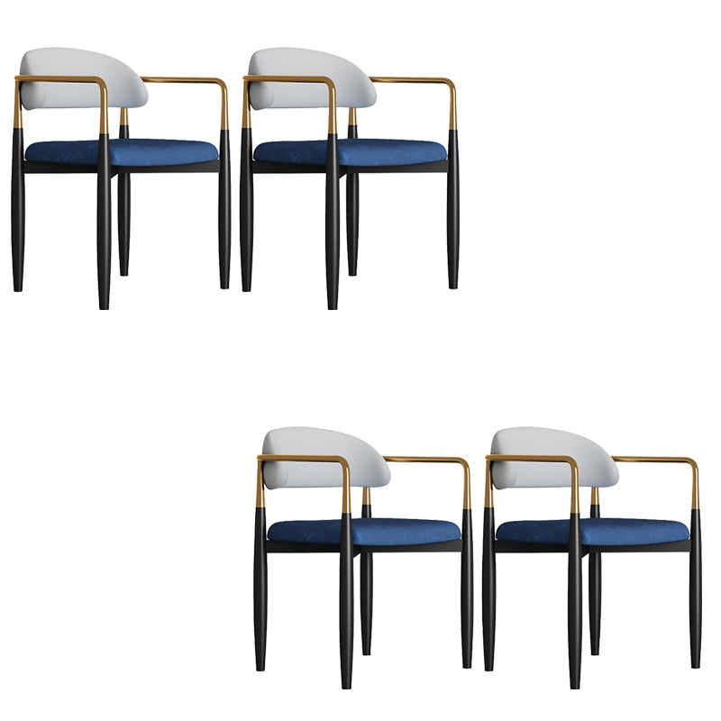 Sedia da pranzo moderno da pranzo in metallo sedia da sala da pranzo aperto