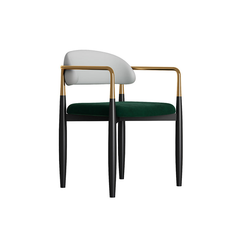 Sedia da pranzo moderno da pranzo in metallo sedia da sala da pranzo aperto