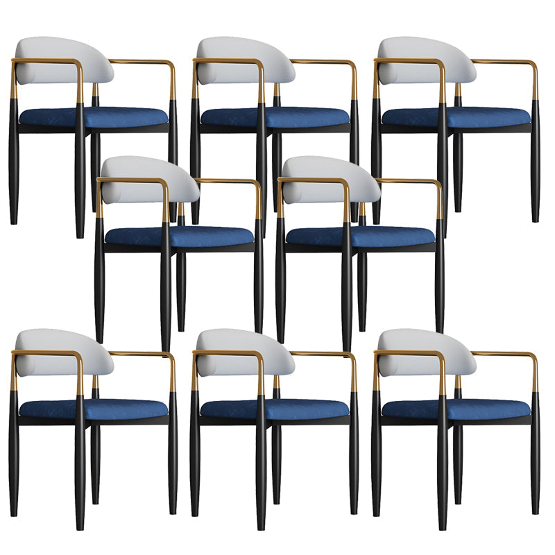 Sedia da pranzo moderno da pranzo in metallo sedia da sala da pranzo aperto