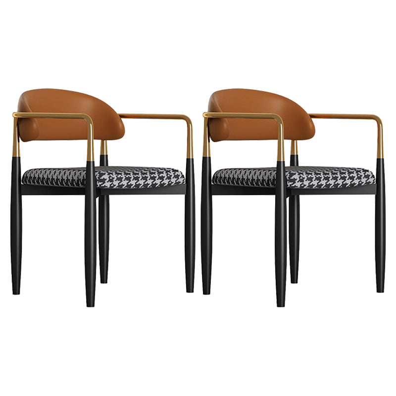 Sedia da pranzo moderno da pranzo in metallo sedia da sala da pranzo aperto