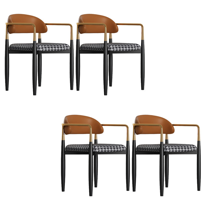 Sedia da pranzo moderno da pranzo in metallo sedia da sala da pranzo aperto