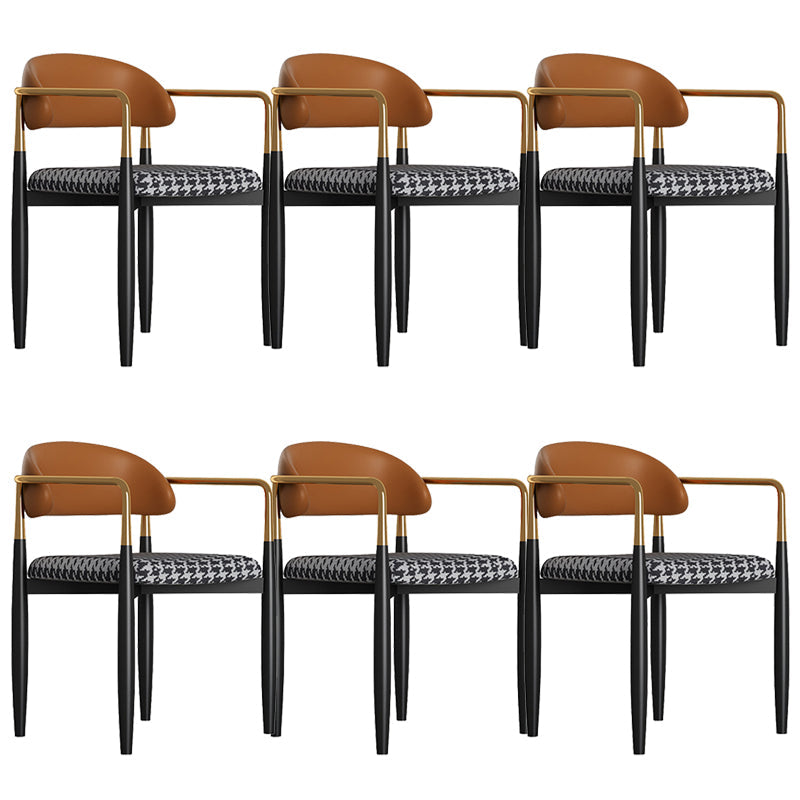 Sedia da pranzo moderno da pranzo in metallo sedia da sala da pranzo aperto