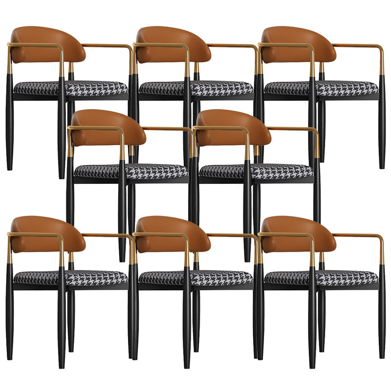 Sedia da pranzo moderno da pranzo in metallo sedia da sala da pranzo aperto