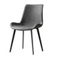 Modern Leather Side Chair Solid Back Dining Chair with Metal Base Clearhalo 'Dining Chairs' 'Dining Tables & Seating' 'dining_chair' 'furn' 'furn_dining_chair' 'Furniture' 'Kitchen & Dining Furniture' 6390336