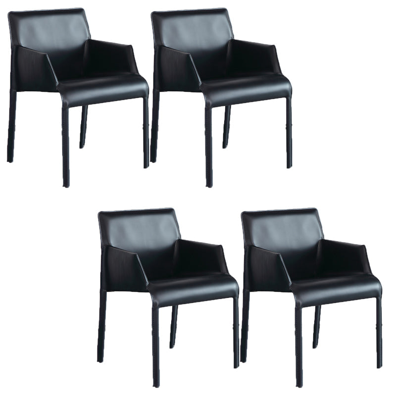 Moderne Stuhlstuhl Leder Home benutzen Esstuhl mit Metallbeinen