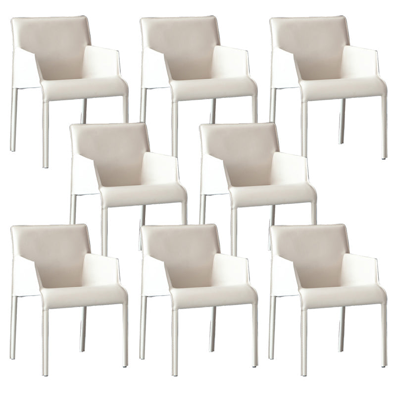 Moderne Stuhlstuhl Leder Home benutzen Esstuhl mit Metallbeinen