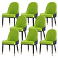 Contemporary Side Chair Upholstered Armless Faux Leather Dining Chairs Green 8 Piece Set Clearhalo 'Dining Chairs' 'Dining Tables & Seating' 'dining_chair' 'furn' 'furn_dining_chair' 'Furniture' 'Kitchen & Dining Furniture' 6390407