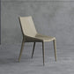 Chaise de style moderne en cuir en cuir chaise latéral avec base en métal