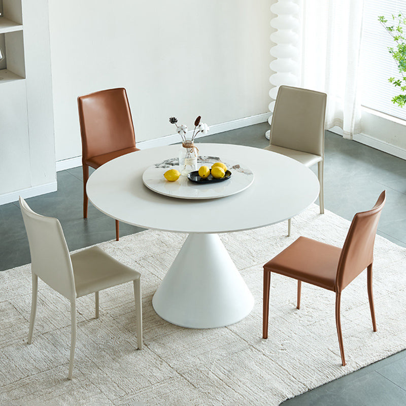 Silla de cuero moderna sólida sólida para comedor para comedor